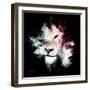 Wild Explosion Square Collection - The Lion-Philippe Hugonnard-Framed Art Print