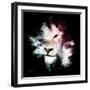 Wild Explosion Square Collection - The Lion-Philippe Hugonnard-Framed Art Print