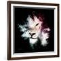 Wild Explosion Square Collection - The Lion-Philippe Hugonnard-Framed Premium Giclee Print