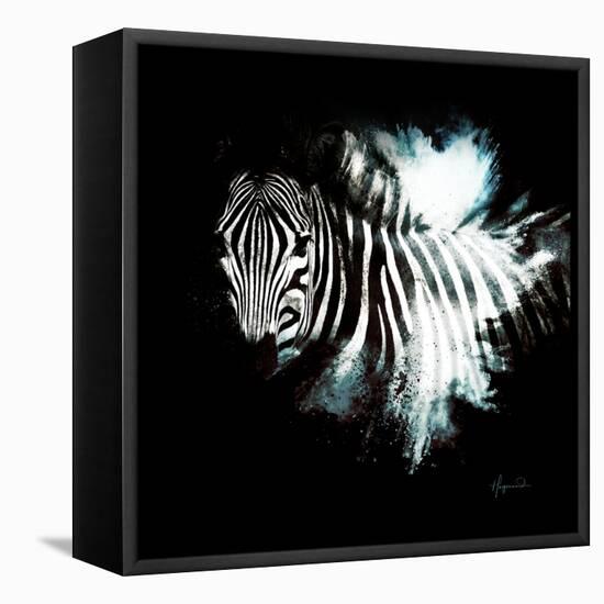 Wild Explosion Square Collection - The Zebra II-Philippe Hugonnard-Framed Stretched Canvas