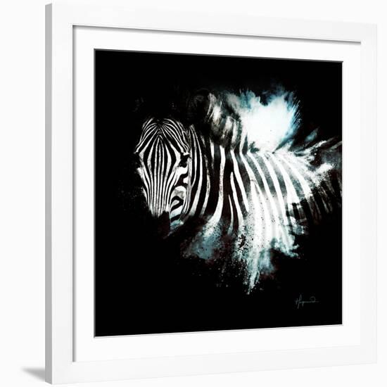 Wild Explosion Square Collection - The Zebra II-Philippe Hugonnard-Framed Art Print