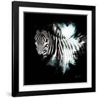 Wild Explosion Square Collection - The Zebra II-Philippe Hugonnard-Framed Art Print