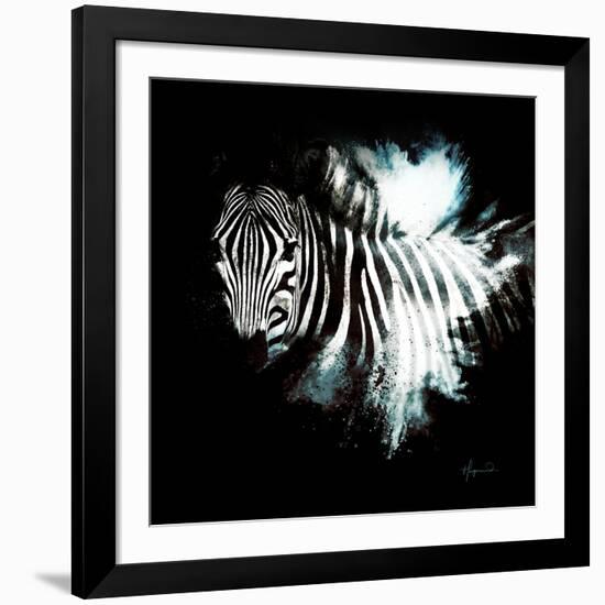 Wild Explosion Square Collection - The Zebra II-Philippe Hugonnard-Framed Art Print