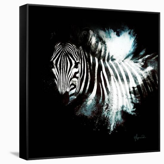 Wild Explosion Square Collection - The Zebra II-Philippe Hugonnard-Framed Stretched Canvas