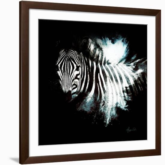 Wild Explosion Square Collection - The Zebra II-Philippe Hugonnard-Framed Art Print