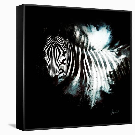 Wild Explosion Square Collection - The Zebra II-Philippe Hugonnard-Framed Stretched Canvas