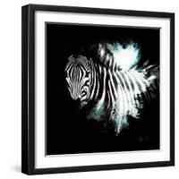 Wild Explosion Square Collection - The Zebra II-Philippe Hugonnard-Framed Art Print