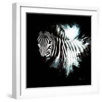 Wild Explosion Square Collection - The Zebra II-Philippe Hugonnard-Framed Art Print