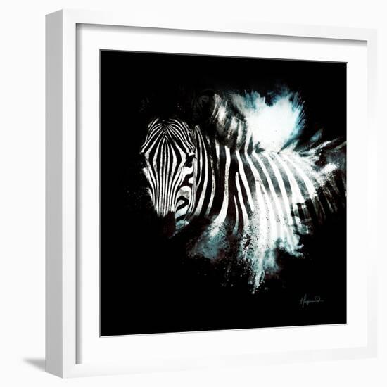 Wild Explosion Square Collection - The Zebra II-Philippe Hugonnard-Framed Art Print