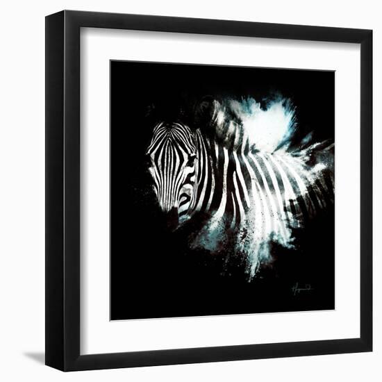 Wild Explosion Square Collection - The Zebra II-Philippe Hugonnard-Framed Art Print