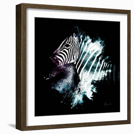 Wild Explosion Square Collection - The Zebra-Philippe Hugonnard-Framed Art Print