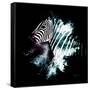 Wild Explosion Square Collection - The Zebra-Philippe Hugonnard-Framed Stretched Canvas