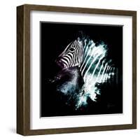 Wild Explosion Square Collection - The Zebra-Philippe Hugonnard-Framed Art Print