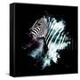 Wild Explosion Square Collection - The Zebra-Philippe Hugonnard-Framed Stretched Canvas