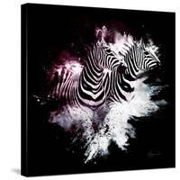 Wild Explosion Square Collection - The Zebras-Philippe Hugonnard-Stretched Canvas