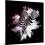 Wild Explosion Square Collection - The Zebras-Philippe Hugonnard-Mounted Art Print