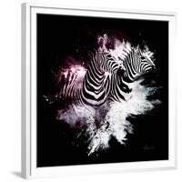 Wild Explosion Square Collection - The Zebras-Philippe Hugonnard-Framed Premium Giclee Print