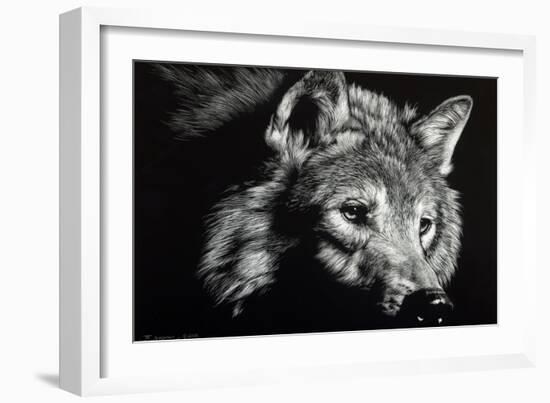 Wild Eyes-Julie Chapman-Framed Art Print