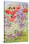 Wild Flower Conservation; Garden Border-Joan Thewsey-Stretched Canvas