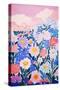 Wild Flower Field-Treechild-Stretched Canvas