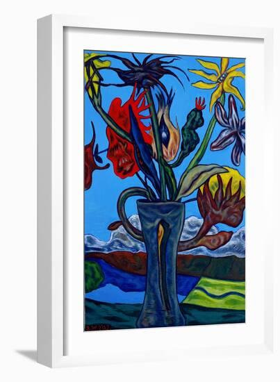 Wild Flowers, 2002-Adrian Wiszniewski-Framed Giclee Print