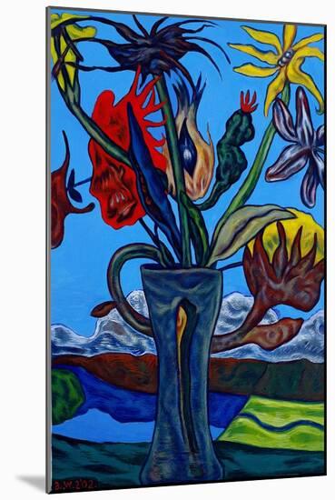 Wild Flowers, 2002-Adrian Wiszniewski-Mounted Giclee Print