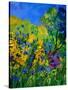 Wild Flowers 454170-Pol Ledent-Stretched Canvas