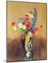 Wild Flowers in a Long-necked Vase, c.1912-Odilon Redon-Mounted Giclee Print