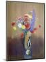 Wild Flowers in a Long-Necked Vase-Odilon Redon-Mounted Premium Giclee Print