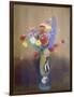 Wild Flowers in a Long-Necked Vase-Odilon Redon-Framed Giclee Print