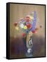 Wild Flowers in a Long-Necked Vase-Odilon Redon-Framed Stretched Canvas