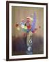 Wild Flowers in a Long-Necked Vase-Odilon Redon-Framed Giclee Print