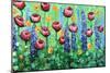 Wild Flowers in Green-Karrie Evenson-Mounted Art Print