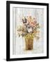 Wild Flowers in Vase II on Barn Board-Cheri Blum-Framed Art Print