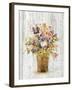 Wild Flowers in Vase II on Barn Board-Cheri Blum-Framed Art Print