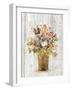 Wild Flowers in Vase II on Barn Board-Cheri Blum-Framed Art Print