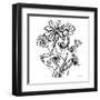 Wild Flowers Line I-Farida Zaman-Framed Art Print