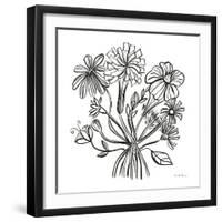 Wild Flowers Line II-Farida Zaman-Framed Art Print