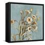 Wild Flowers on Blue I-Lanie Loreth-Framed Stretched Canvas