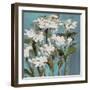 Wild Flowers on Blue I-Jane Slivka-Framed Art Print
