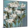 Wild Flowers on Blue I-Jane Slivka-Mounted Art Print