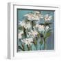 Wild Flowers on Blue I-Jane Slivka-Framed Art Print