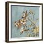 Wild Flowers on Blue II-Lanie Loreth-Framed Art Print