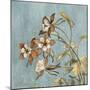 Wild Flowers on Blue II-Lanie Loreth-Mounted Art Print
