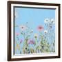 Wild Flowers on Cerulean I-Sandra Iafrate-Framed Premium Giclee Print