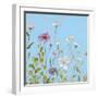 Wild Flowers on Cerulean II-Sandra Iafrate-Framed Art Print