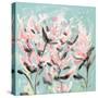 Wild Flowers on Teal-Ann Marie Coolick-Stretched Canvas
