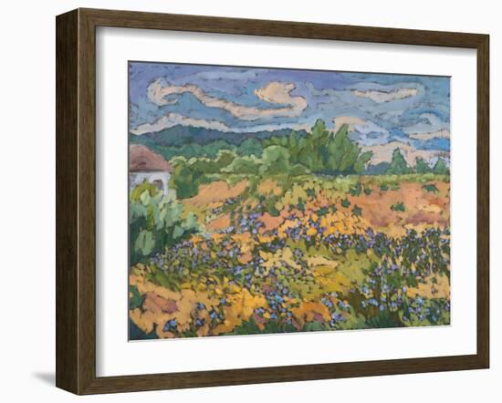 Wild Flowers On The Dyke Bank, 2012-Marta Martonfi-Benke-Framed Giclee Print