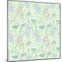 Wild Flowers Seamless Pattern-nad_o-Mounted Art Print