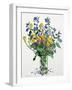 Wild Flowers with Alkanet, 2021 (w/c on paper)-Christopher Ryland-Framed Giclee Print